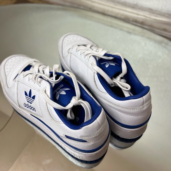 Adidas Forum Bold White Royal Blue (Women's) - Picture 6 of 11